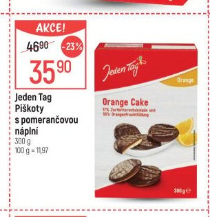 Jeden Tag Piškoty s pomerančovou náplní