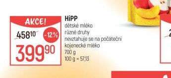 HiPP dětské mléko