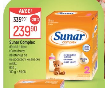 Sunar Complex dětské mléko