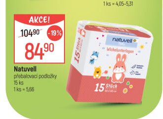 Natuvell přebalovací podložky