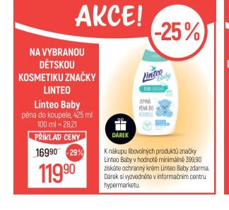Linteo Baby pěna do koupele