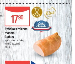 Paštika s telecím masem Globus