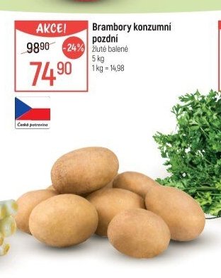 Brambory konzumní pozdní