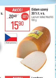 Eidam uzený 30% t. v s.
