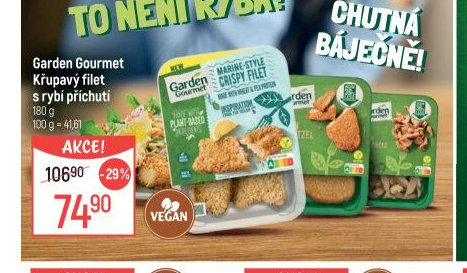 Garden Gourmet Křupavý filet s rybí příchutí