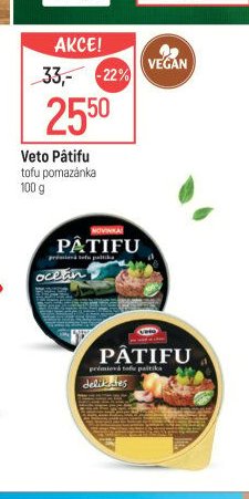 Veto Pâtifu tofu pomazánka