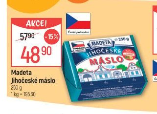 Madeta Jihočeské máslo
