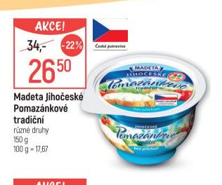 Madeta Jihočeské Pomazánkové tradiční