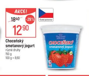 Choceňský smetanový jogurt