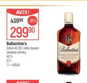 Ballantine's Edice AC/DC nebo Queen skotská whisky
