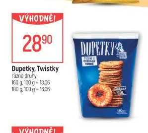 Dupetky, Twistky