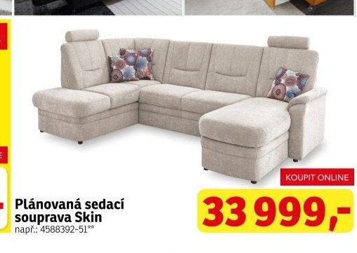 Plánovaná sedací souprava Skin - ASKO akcniletaky.com