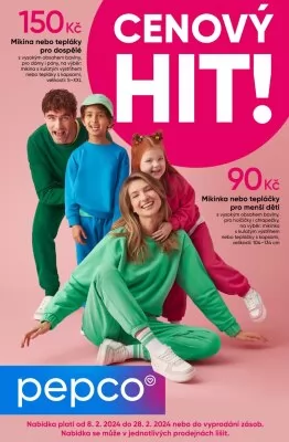 akční leták PEPCO 8.2.2024-28.2.2024