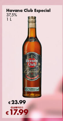 Rum Aňejo Especial Havana club