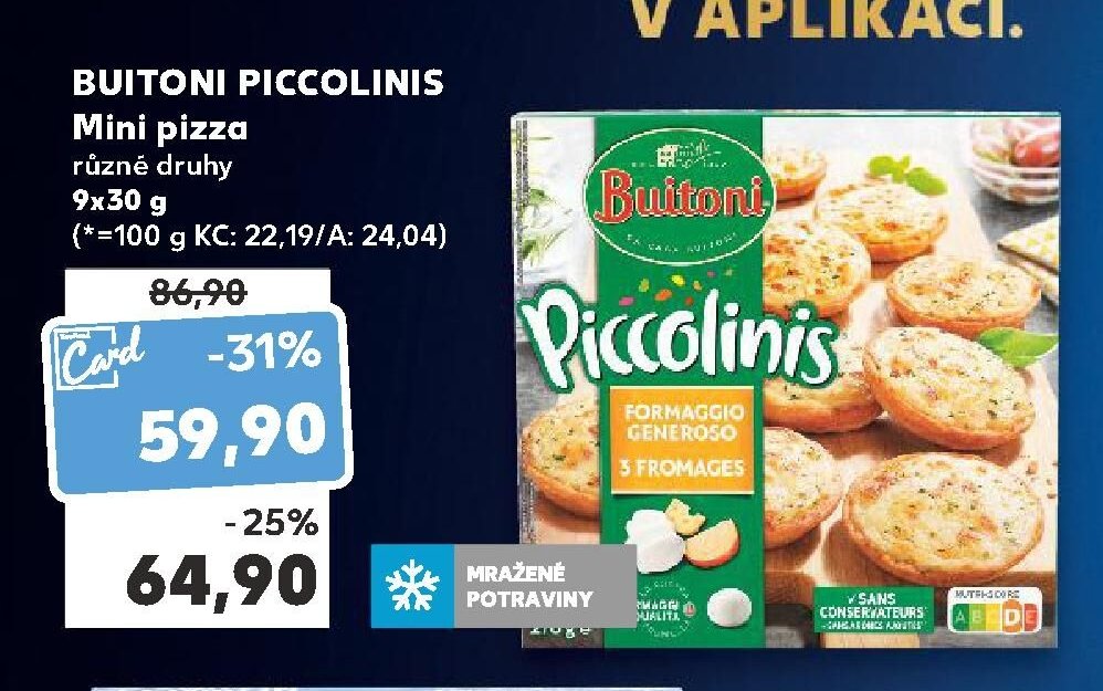 BUITONI PICCOLINIS Mini pizza