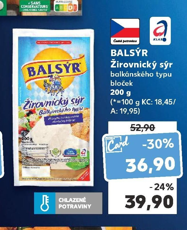 BALSÝR Žirovnický sýr balkánského typu