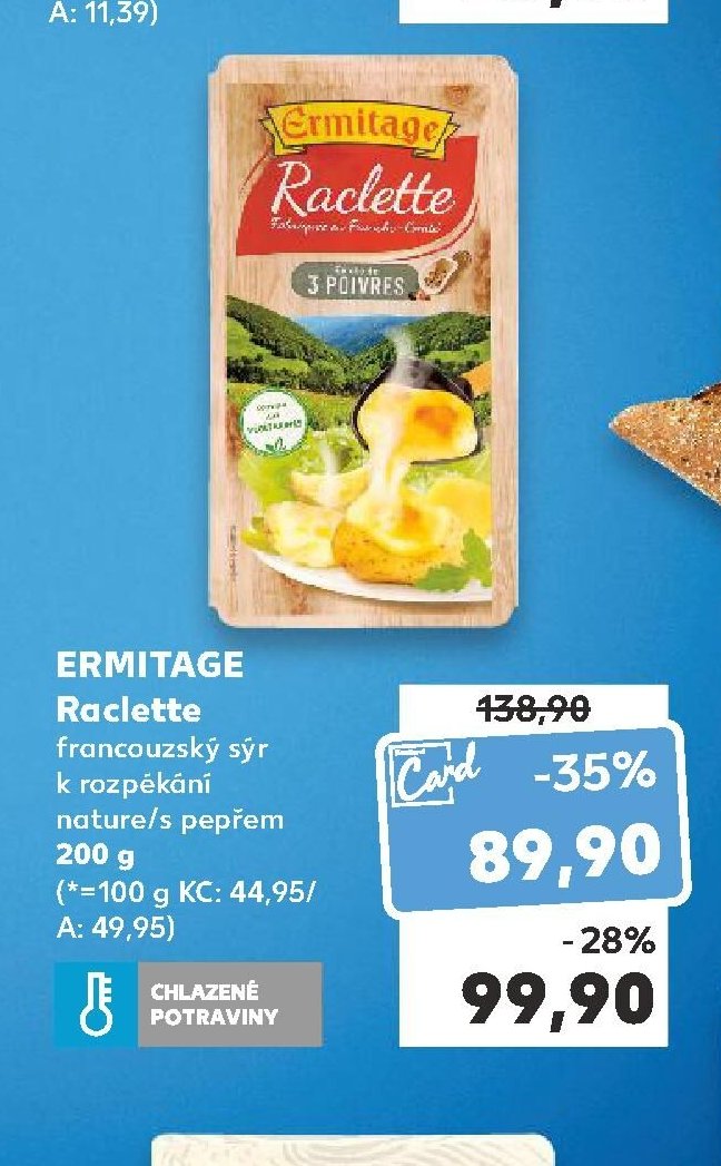 ERMITAGE Raclette francouzský sýr