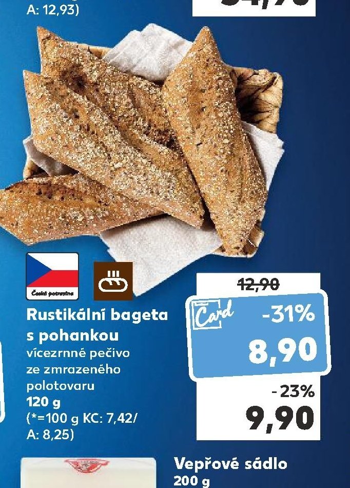 Rustikální bageta s pohankou