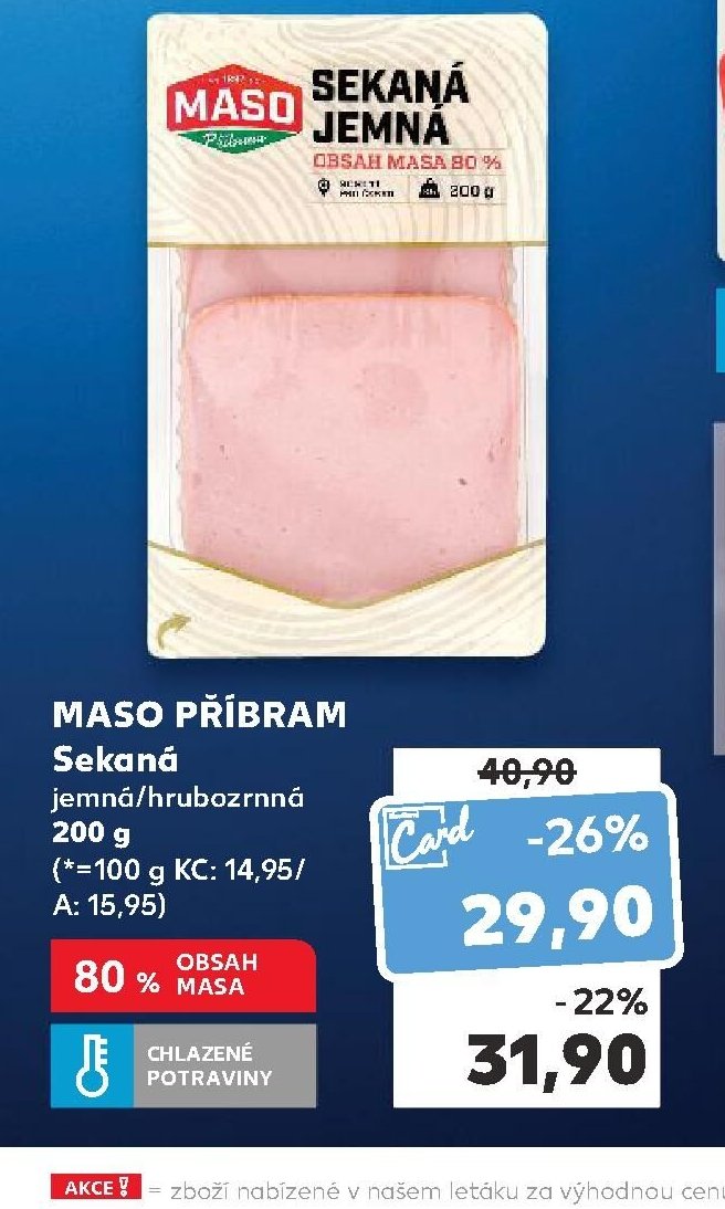 MASO PŘÍBRAM Sekaná jemná/hrubozrnná
