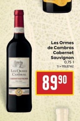 Les Ormes de Cambras Cabernet Sauvignon