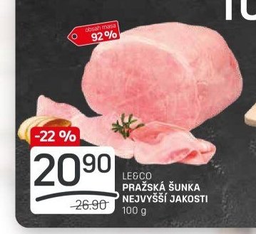 LEGCO PRAŽSKÁ ŠUNKA NEJVYŠŠÍ JAKOSTI