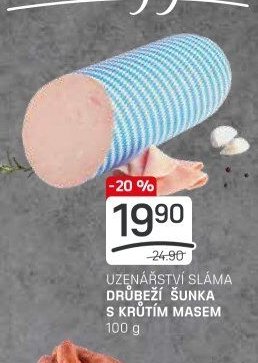 UZENÁŘSTVÍ SLÁMA DRŮBEŽÍ ŠUNKA S KRŮTÍM MASEM