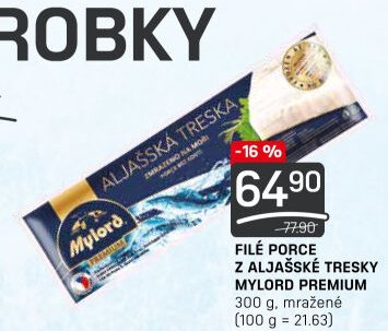 FILÉ PORCE Z ALJAŠSKÉ TRESKY MYLORD PREMIUM