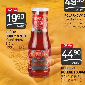 KEČUP DOBRÝ VÝBĚR