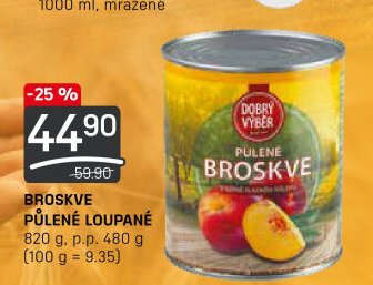 BROSKVE PŮLENÉ LOUPANÉ