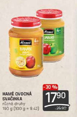 Hamé ovocná svačinka