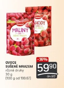 OVOCE SUŠENÉ MRAZEM