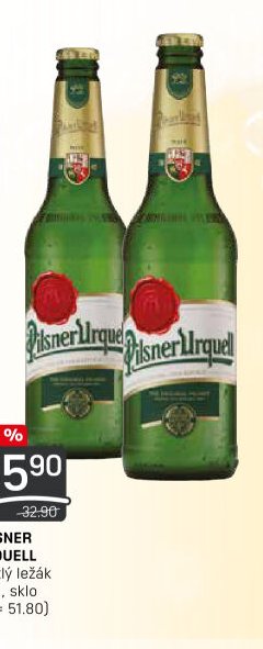 Pilsner Urquell světlý ležák 0,5 l, sklo