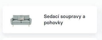 Sedací soupravy a pohovky