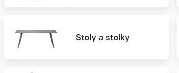 Stoly a stolky