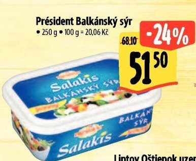 Balkánský sýr Président