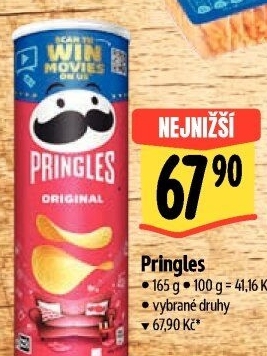 Chipsy Pringles - tubus