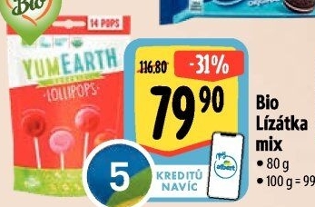 Lízátko bio YumEarth