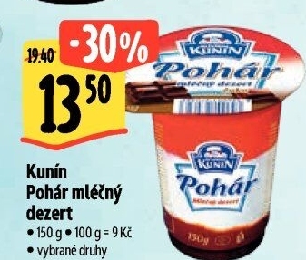 Mléčný Pohár Mlékárna Kunín