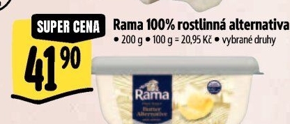 Rama rostlinná Plant Based Butter Alternative