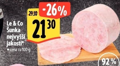 Šunka nejvyšší jakosti LE&amp