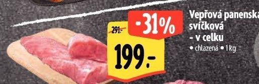 Vepřová panenská svíčková