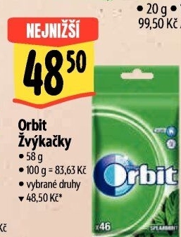Žvýkačky Orbit