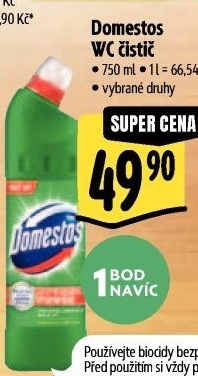 Čistič WC gelový Domestos