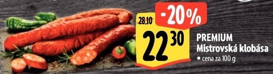 Dědova klobása mistrovská papriková Premium Albertovo uzenářství