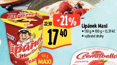 Dezert Lipánek Madeta