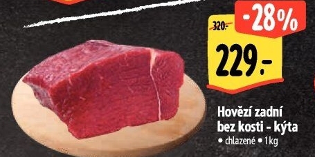 Hovězí kýta zadní bez kosti