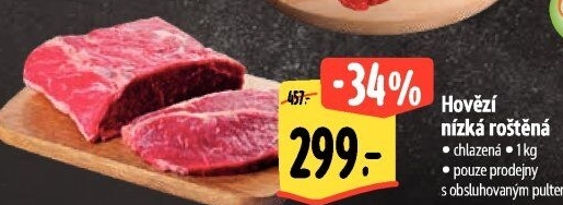 Hovězí roštěná nízká