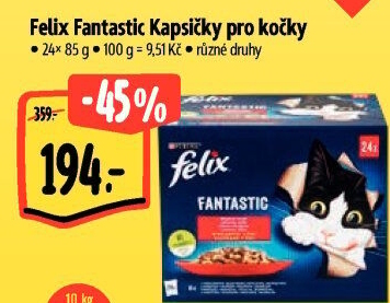 Kapsičky pro kočky Fantastic Felix Purina
