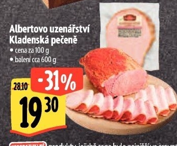Kladenská pečeně Albertovo uzenářství