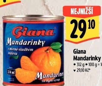 Kompot mandarinky Giana
